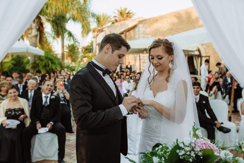 Ceremony of a Christian Wedding in Sicily 