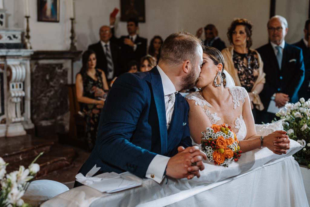 Candid Wedding Photography in Taormina, Sicily, celebration into church