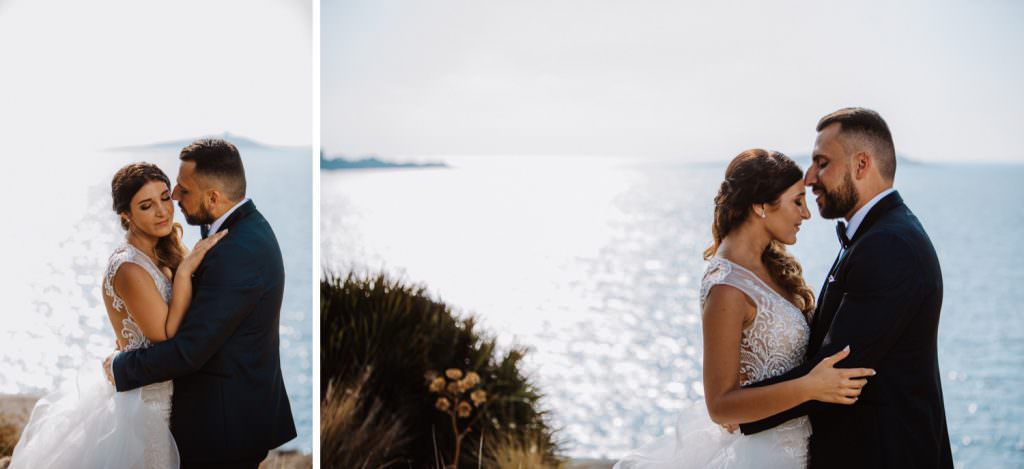Seaside Wedding in Sicily baia del corallo portrait couple