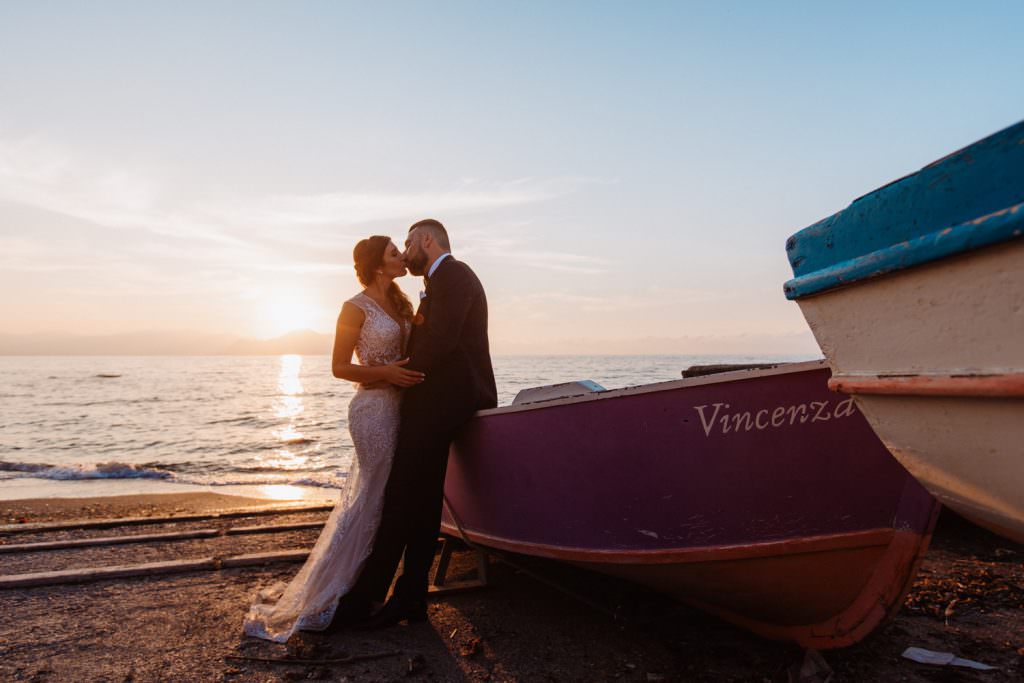 Seaside Wedding in Sicily baia del corallo portrait couple