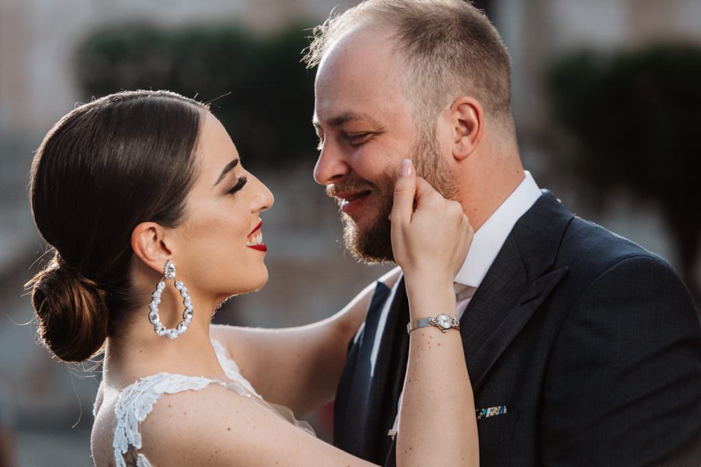 Coastal Wedding in Taormina, Sicily, bride and groom, couple portrait